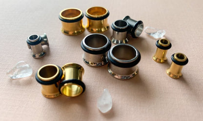 Gold Or Silver Minimalistic Ear Tunnels