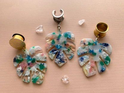 Island Vibes Monstera Leaf Dangles