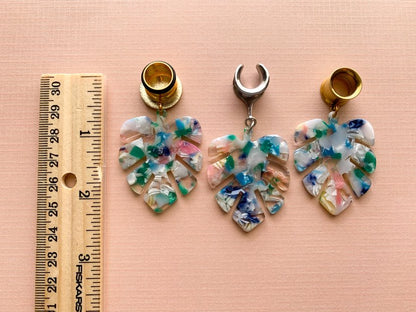 Island Vibes Monstera Leaf Dangles