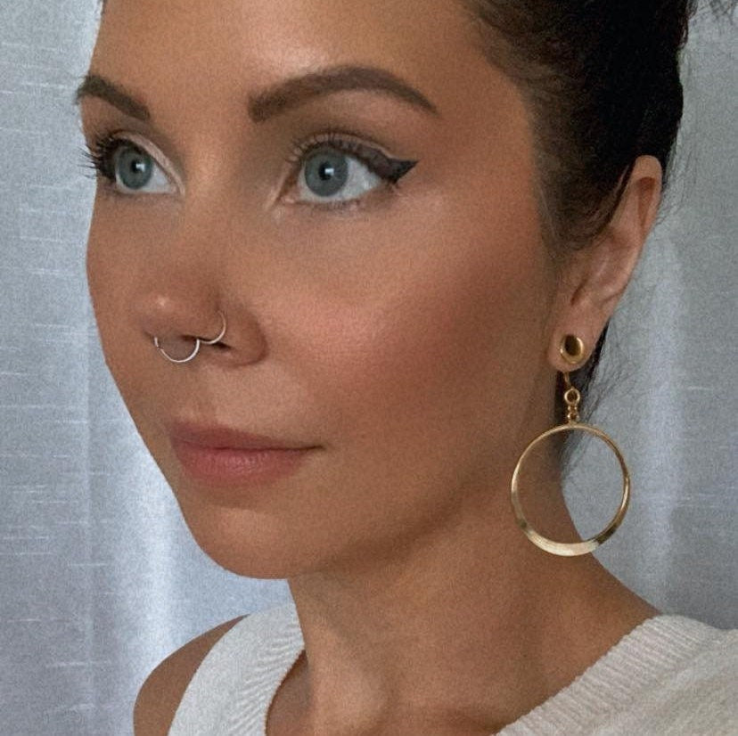 18k Gold Hoop Earrings